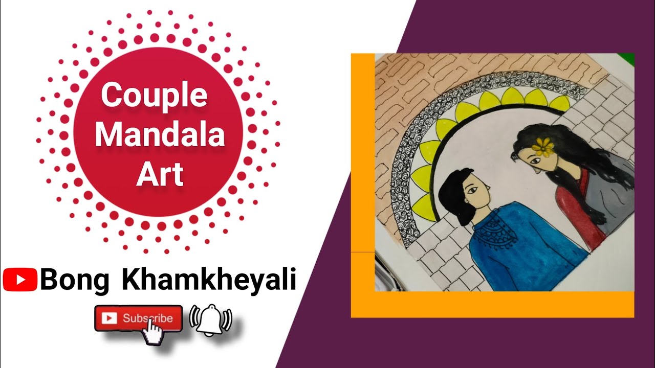 Couple Mandala Art || Tor Sathe || For Beginners ||