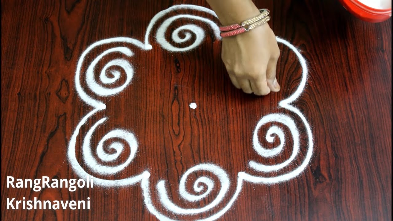 Latest Rangoli Designs with 3*2 dots | Easy Daily Kolam | Simple Muggulu | RangRangoli