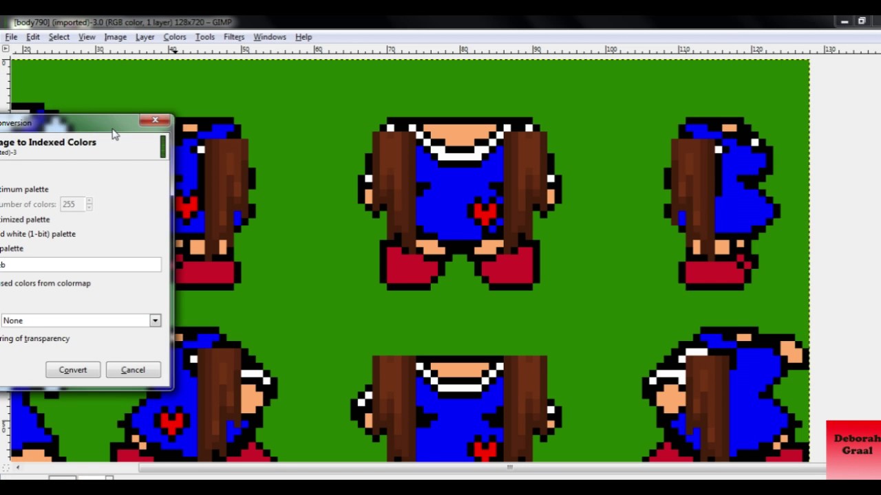 Graal Tutorial: How to index body with hair extension on GIMP 2