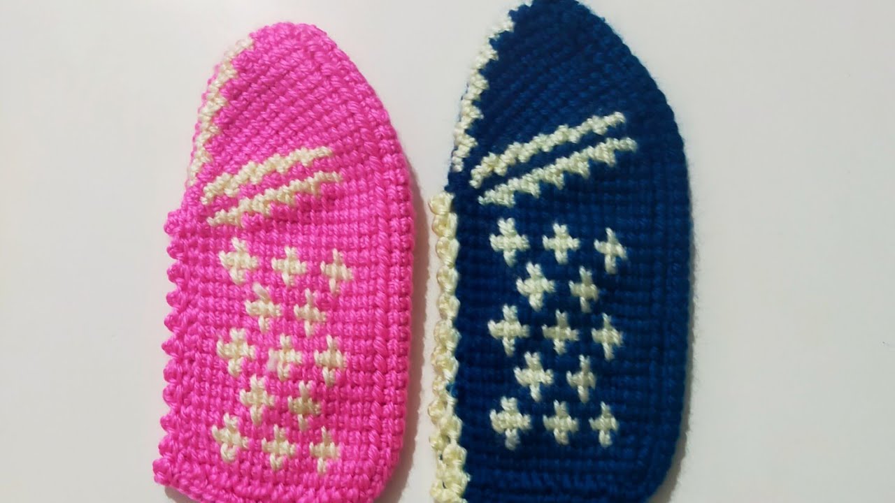 Tunus işi çocuk patik yapımı 🧶#patikmodelleri #tunusişipatikmodelleri #patik #tunusiancrochet