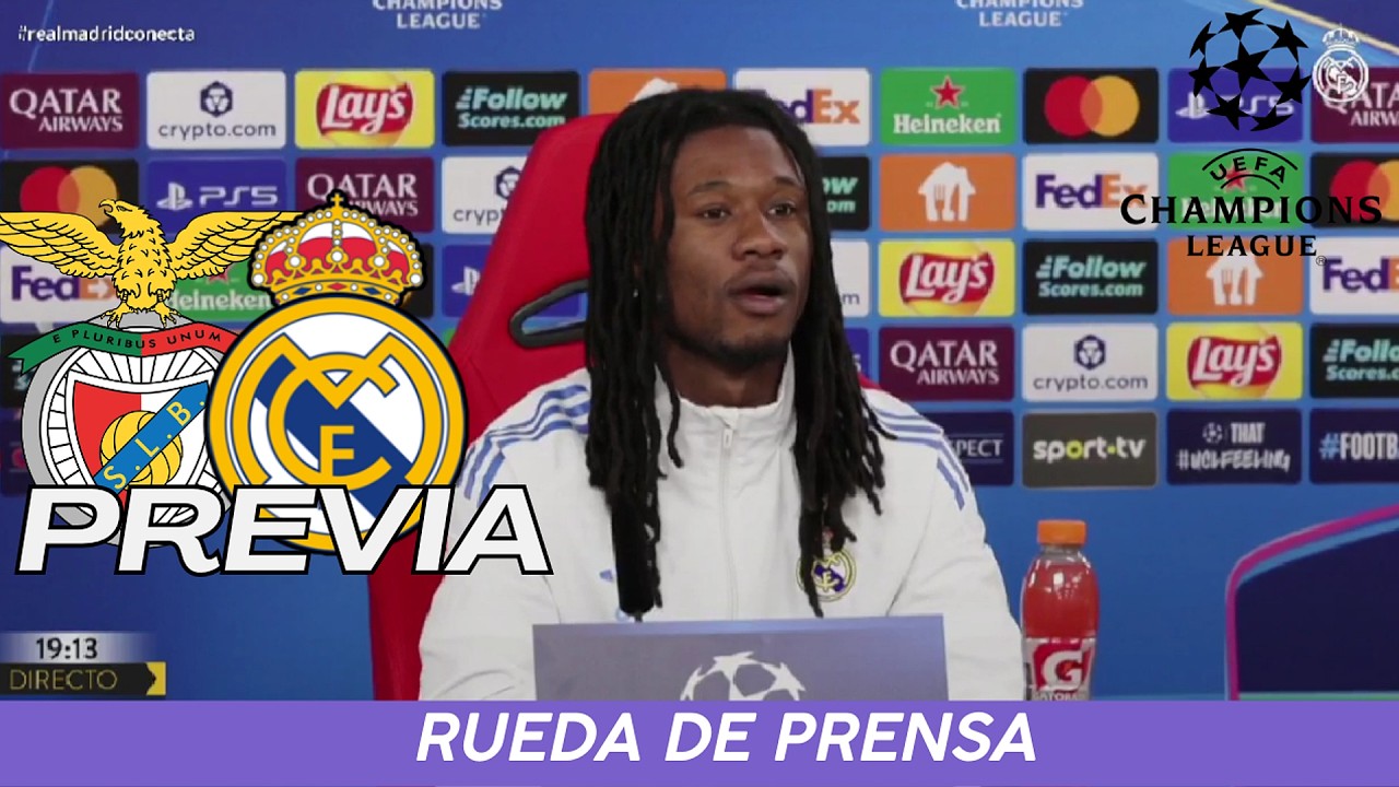 Rueda De Prensa de Eduardo Camavinga HOY - Previa Benfica Vs Real Madrid - Champions League 2025/26