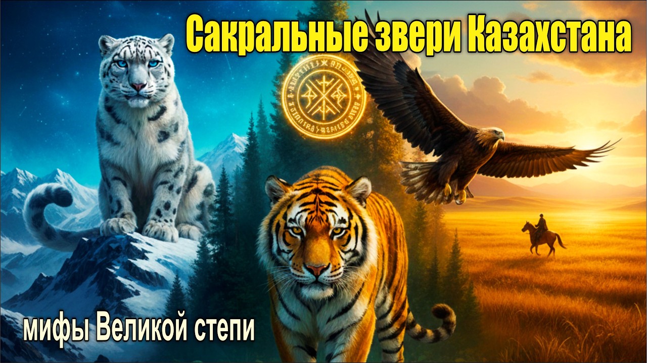 Сакральные звери Казахстана: снежный барс, тигр и беркут — мифы Великой степи