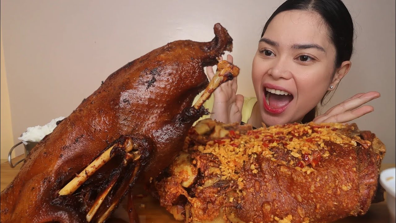 FLAVORED CRISPY PATA at FRIED ITIK MUKBANG