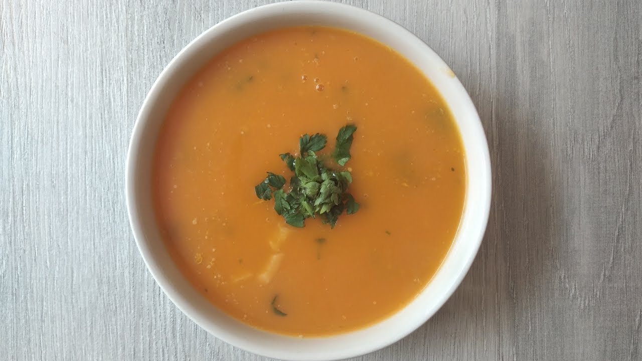 SOPA de Batata americana | SWEET POTATO SOUP | Receta f&aacute;cil