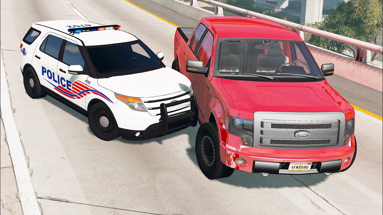 American Police Chases #7 - BeamNG drive (Police Chatter)
