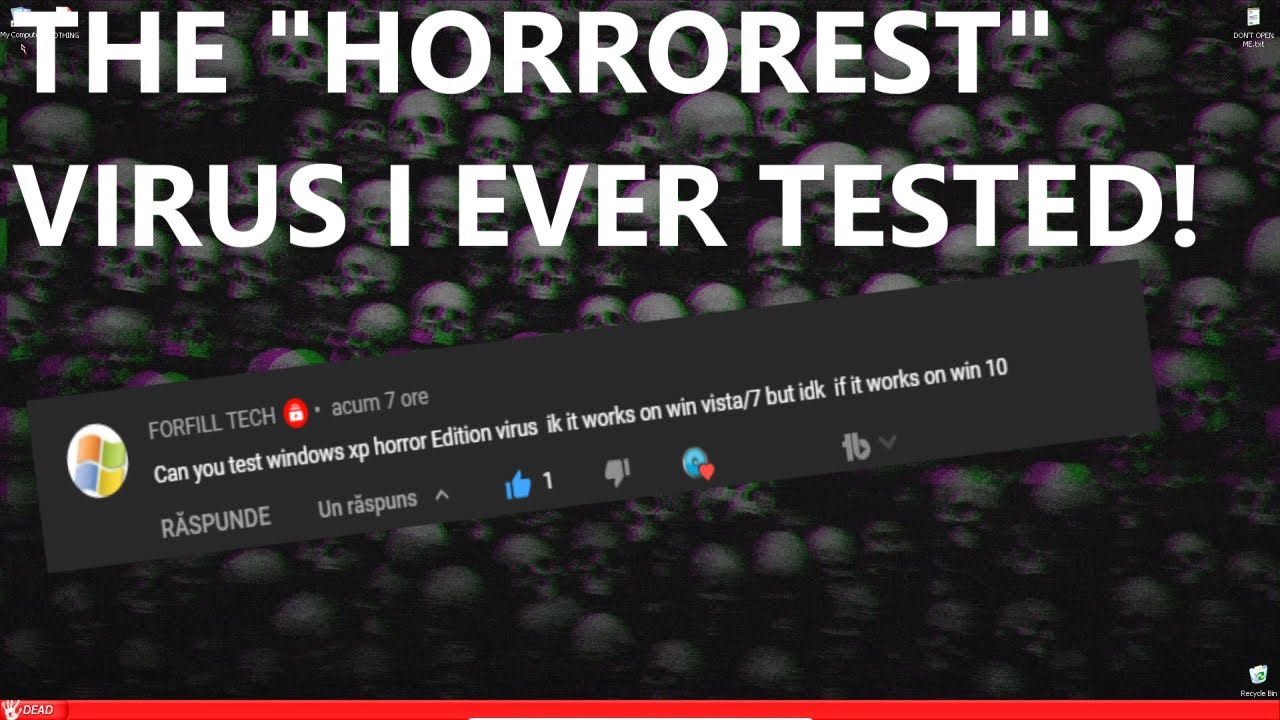 Testing The Windows XP Horror Edition Virus!