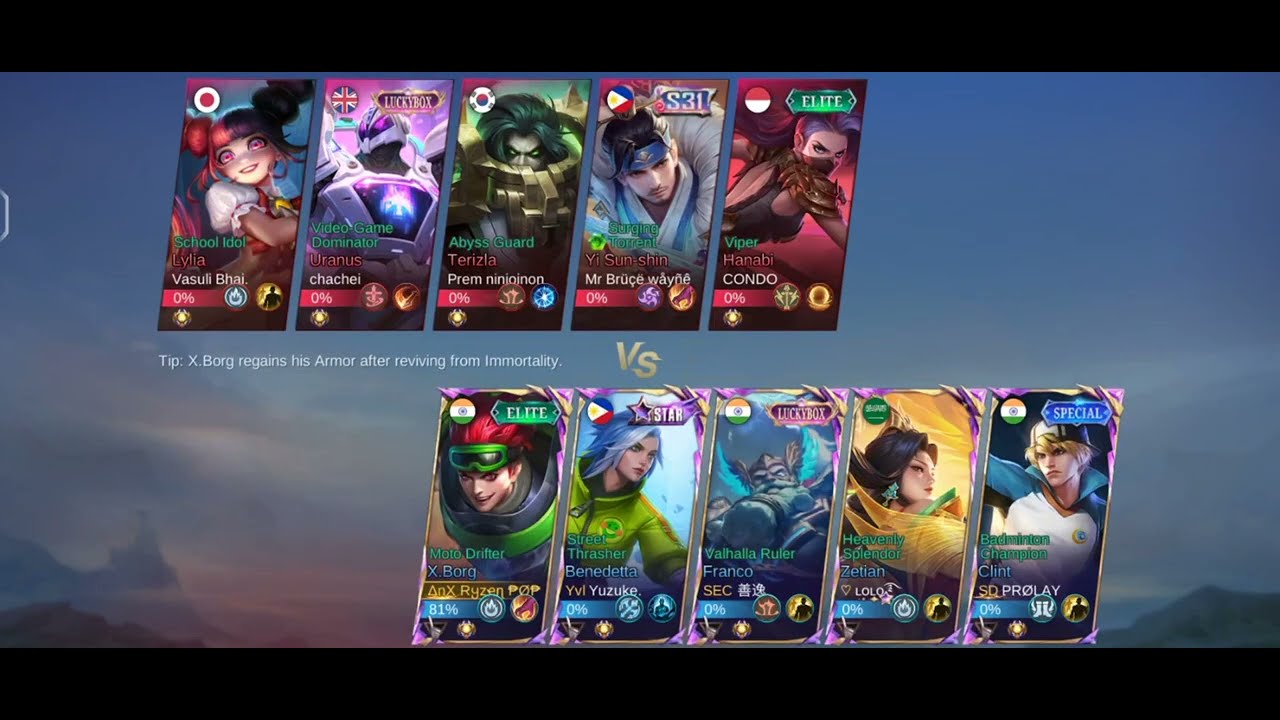 Road to Immortal | Jungler X-Borg Domination #indianesports #mobilelegends #mlbb #xborg #viral #soul