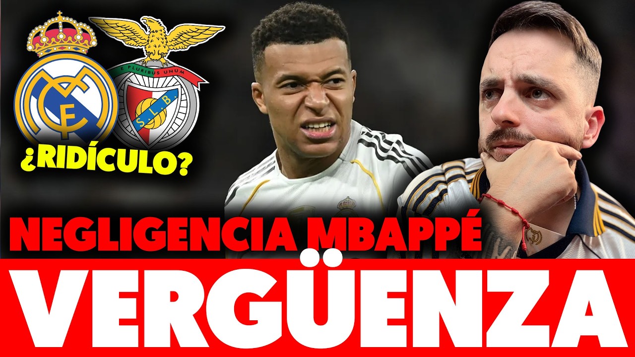 😡¡La PEOR NEGLIGENCIA de ESTE MADRID!: la LESIÓN de MBAPPÉ · TODO en JUEGO vs BENFICA ¿RIDÍCULO?