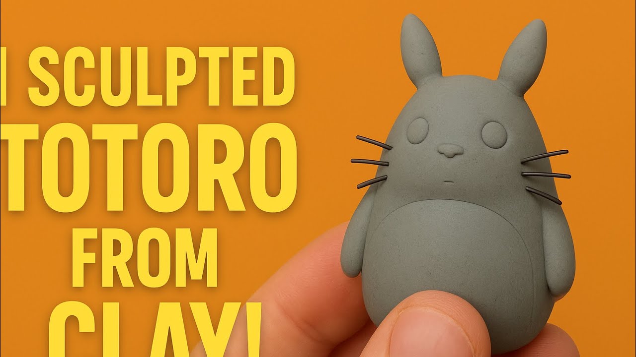 Creating a Totoro Figurine with Sculpey Clay | Full Clay Sculpt