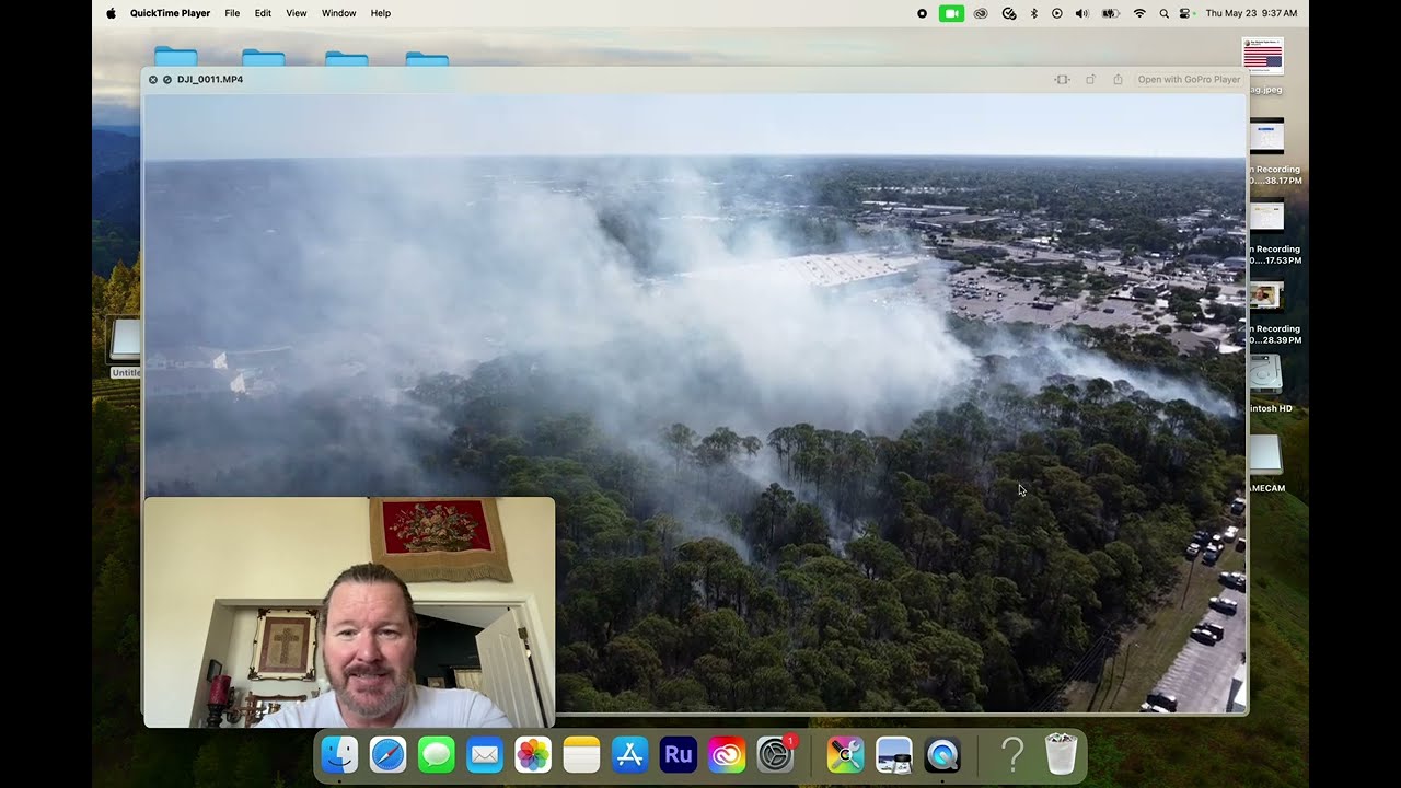 Port Richey Fire is still going strong. I haven't seen any explanation on the news how it started.