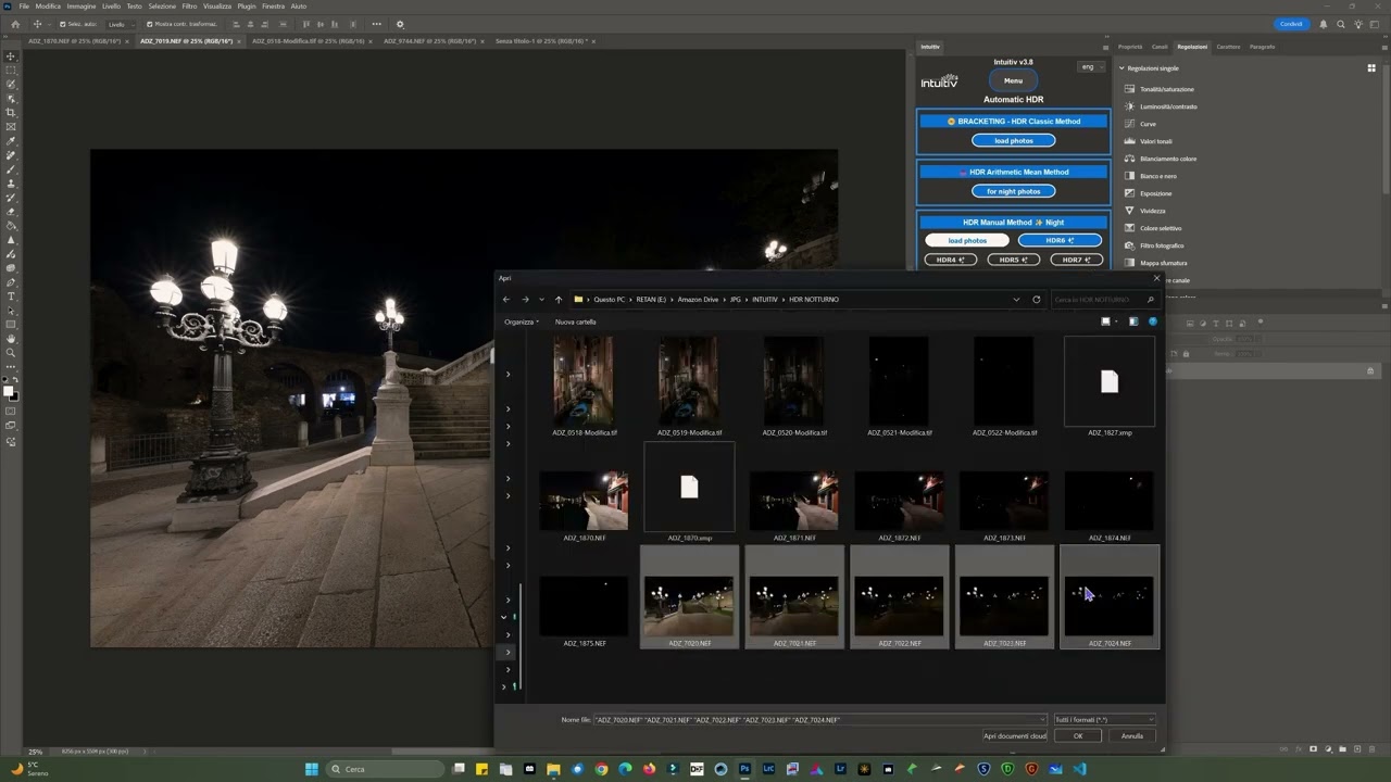 INTUITIV: (ITA) Utilizzo delle funzioni FUSIONE HDR per fotografie di paesaggio notturne e diurne