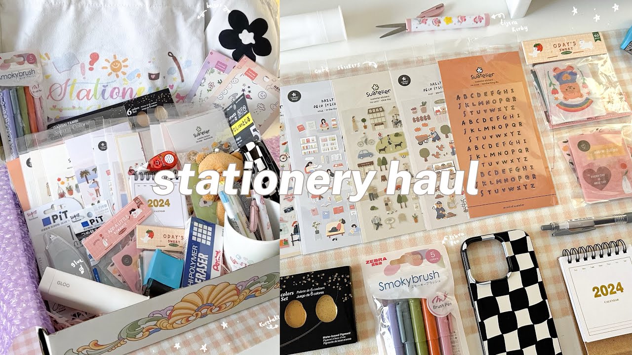 𐙚 ‧₊˚ ⋅ huge stationery haul ft. stationery pal ☁️