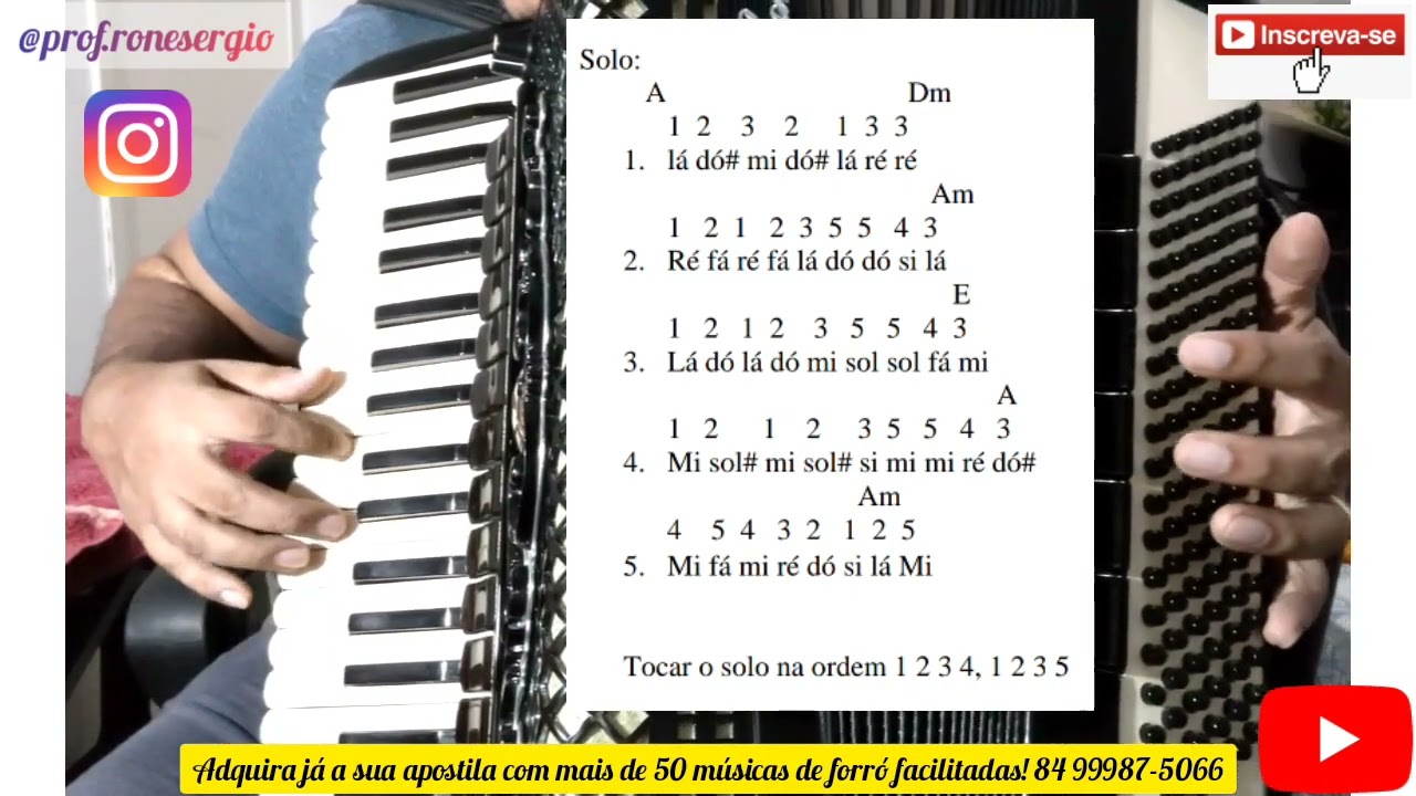 Como Tocar na Sanfona a Música  