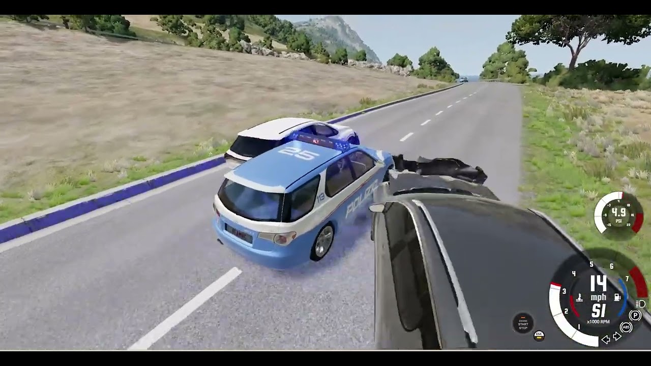 I became a police officer in BeamNG!