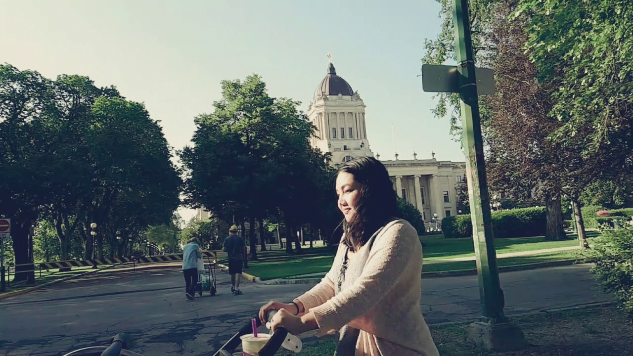 a stroll at the legislative building.