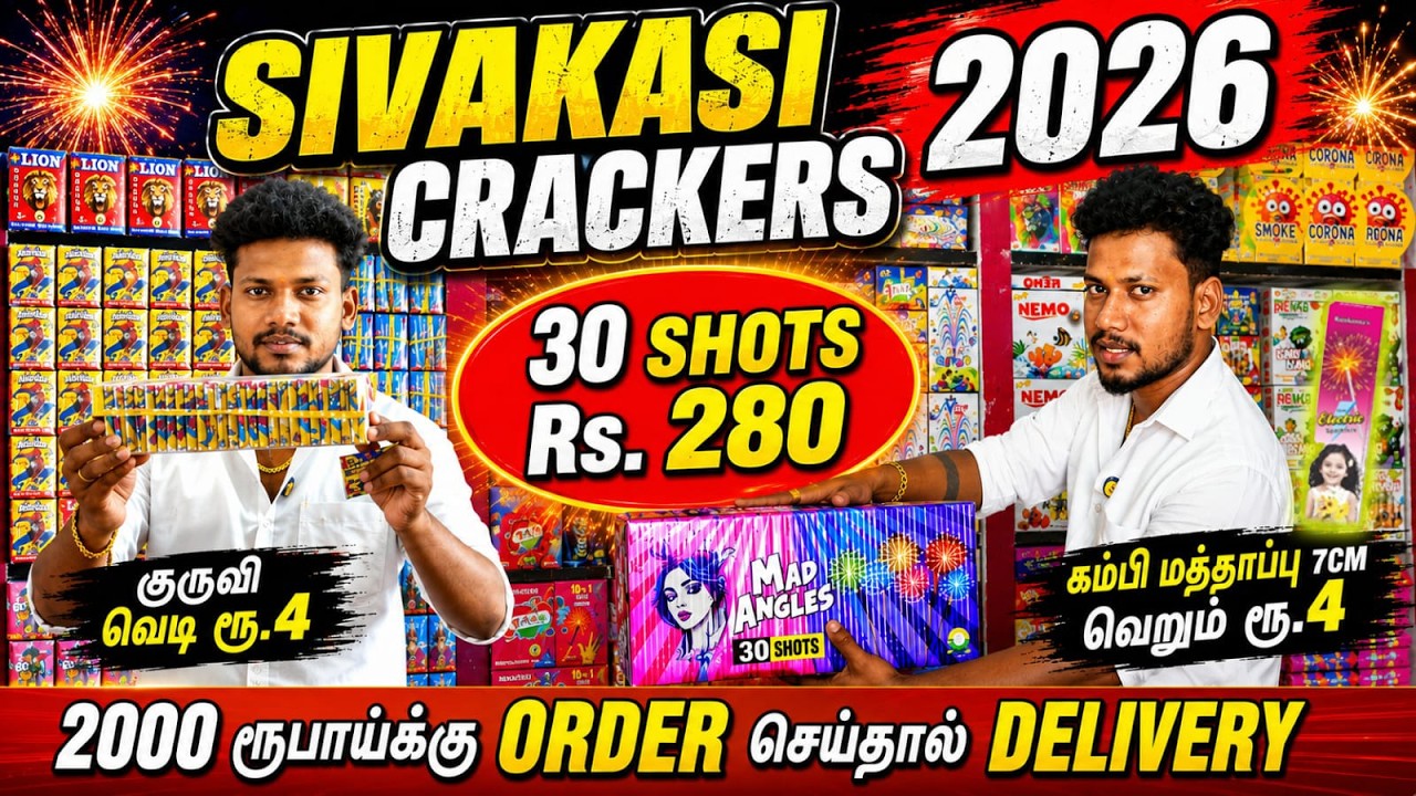 சிவகாசி பட்டாசுகள் 2026 / Diwali Crackers Price list - Sivakasi Crackers 2026 / Business Aadithya
