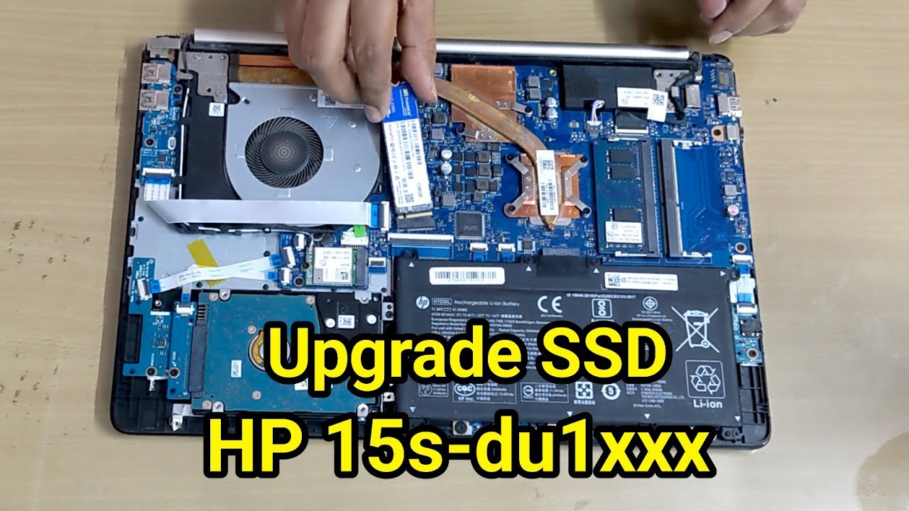 Обновление SSD в ноутбуке HP 15s-du1xxx Полное руководство Пошагово