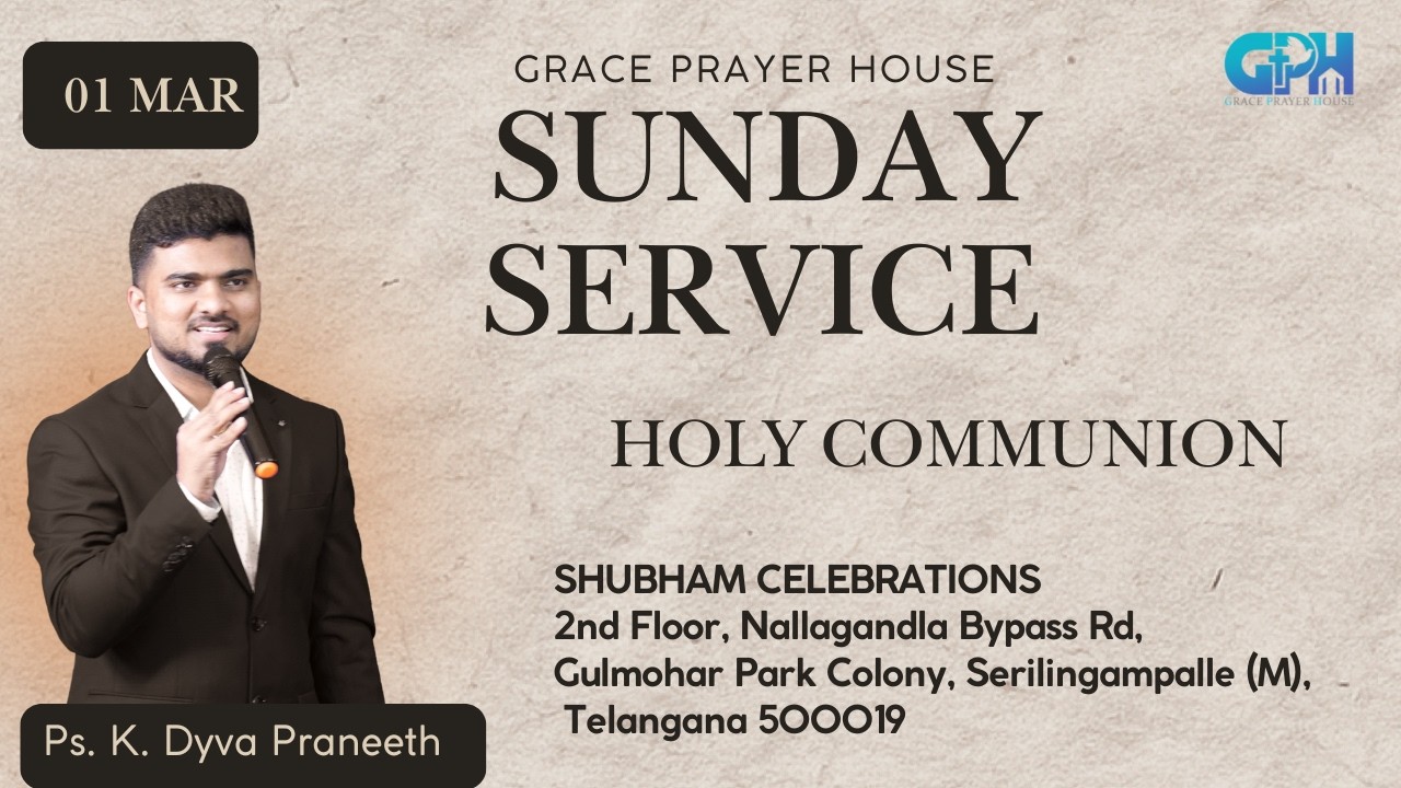 Sunday English Worship Service | 01st March | Grace Prayer House Hyderabad