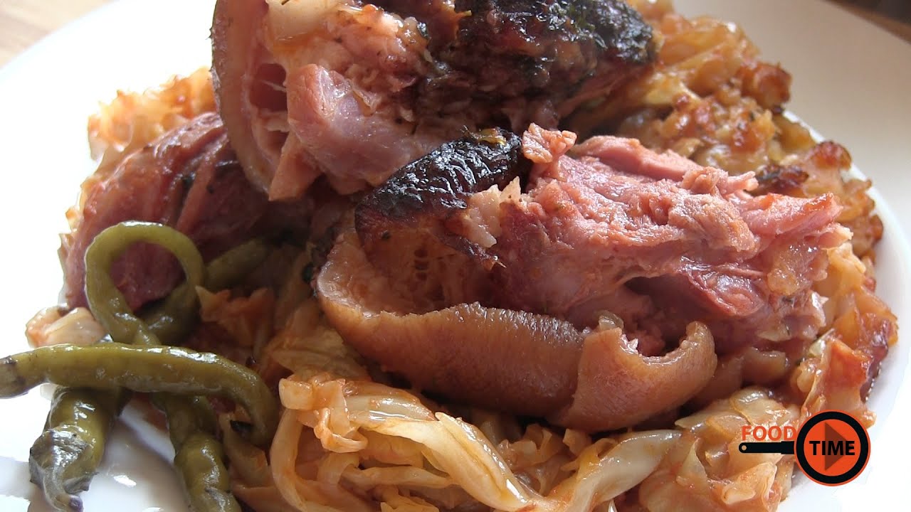 Ciolan afumat pe varza acra calita