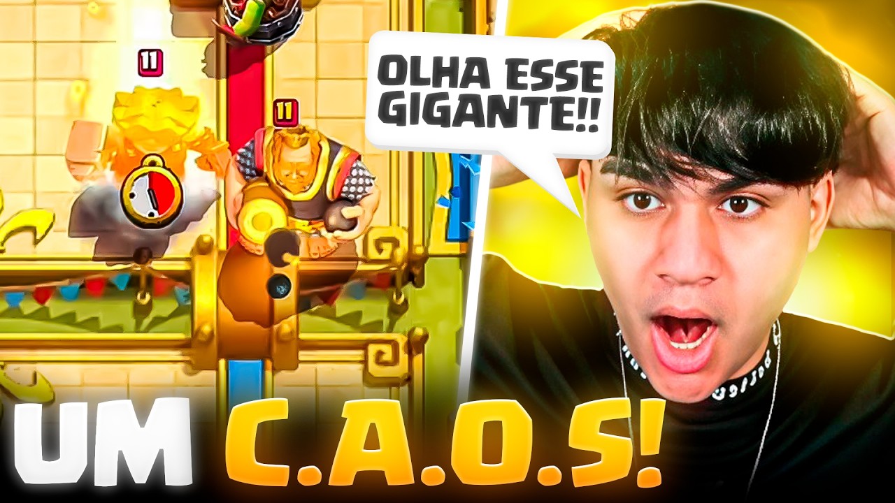 TESTEI O NOVO MODO CAOS DO CLASH ROYALE (ABSURDAMENTE MALUCO)🤣🤣