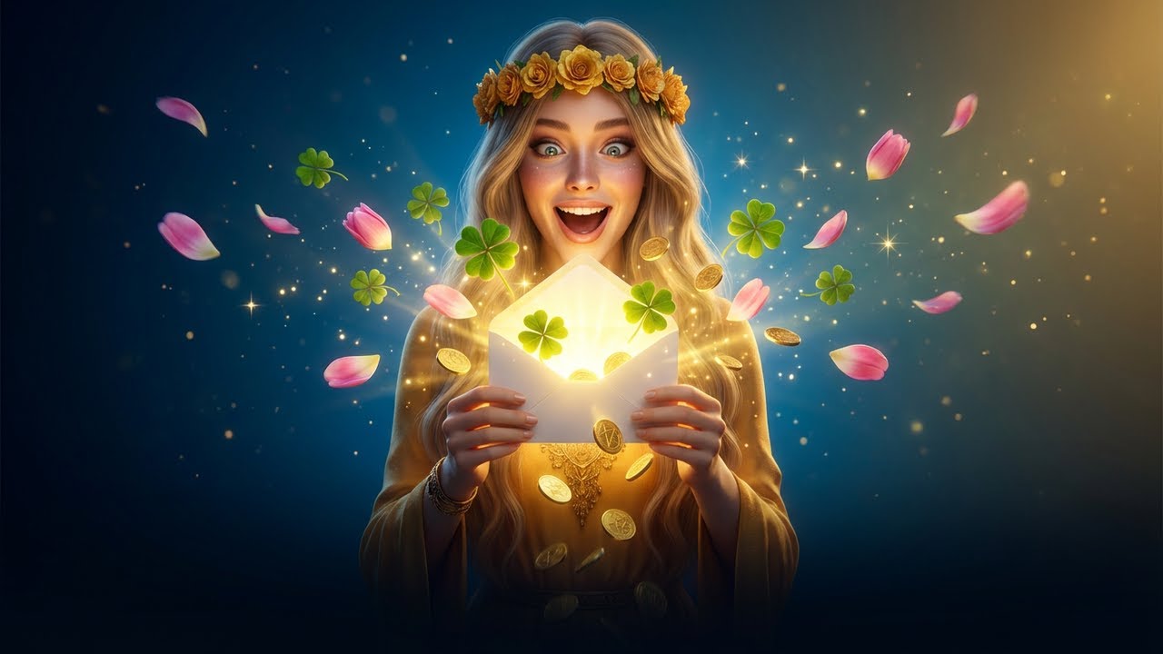 🔮Da flattert, die sehnsüchtig erwartete Nachricht zum Glück, ins Haus🍀🌸✨️💘