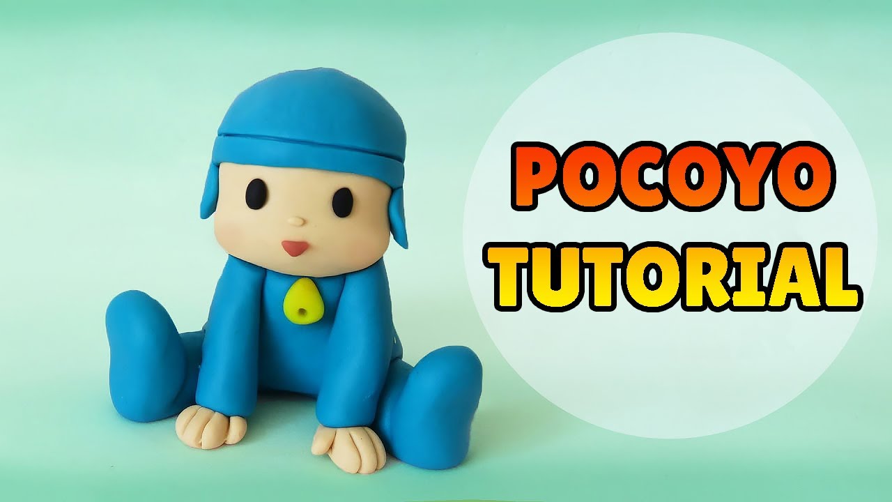 🔴 DIY How to Make MINIATURE POCOYO - Easy Polymer Clay, Fondant, plastilina Tutorial DIY