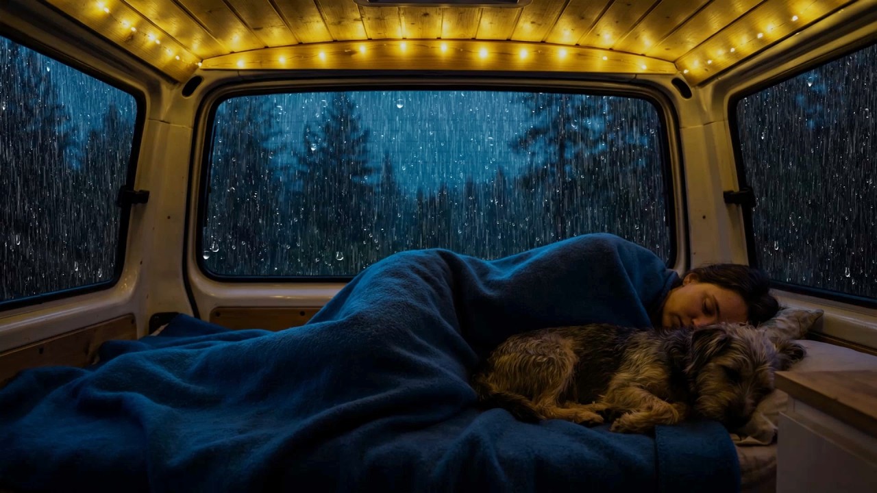 Heavy Rain & Thunder = Relax Sleep in 5 minutes I Serene Deep Sleep