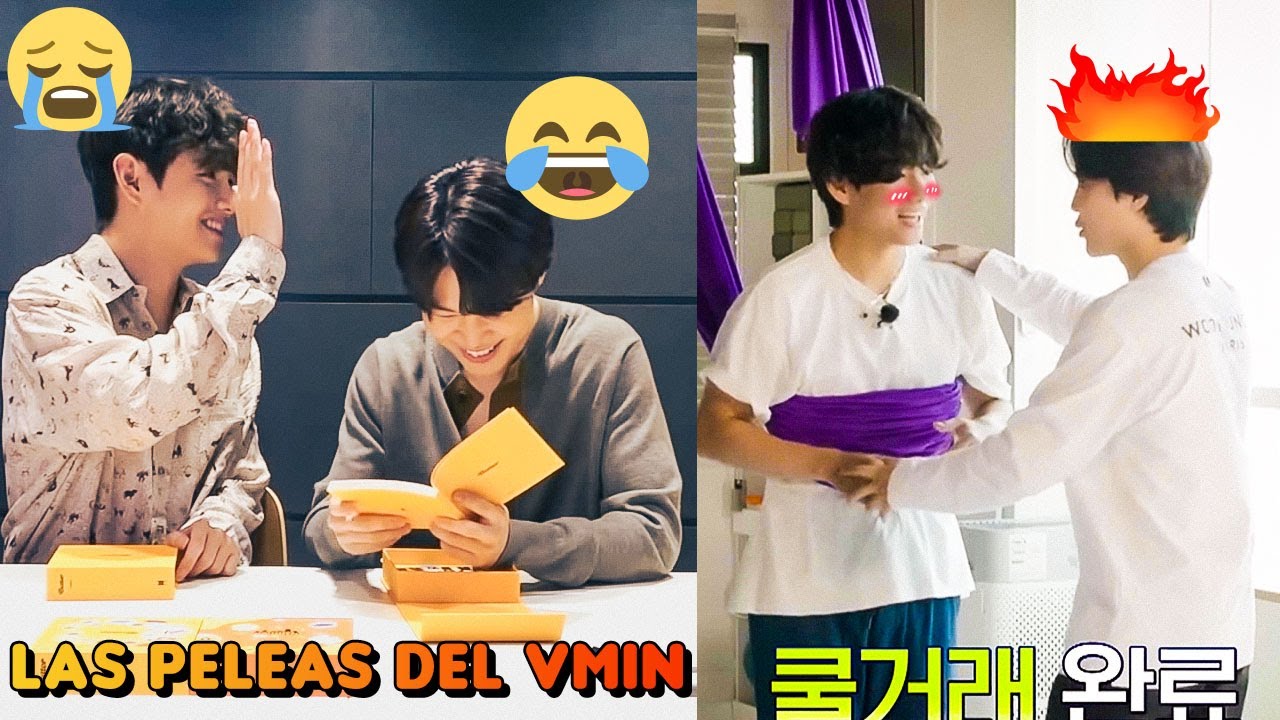 JIMIN Y TAEHYUNG PELEANDO🤣VIMIN MOMENTOS DIVERTIDOS