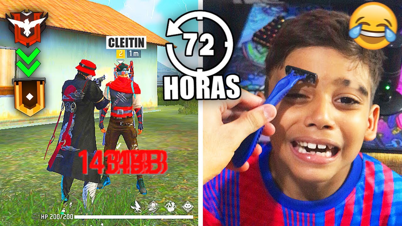 72 HORAS TROLLANDO MEU IRMÃOZINHO NO FREE FIRE ATÉ ELE CHORAR!