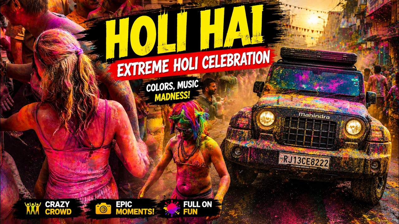 World’s Craziest Holi Celebration in Pushkar 🇮🇳 | Pushkar Holi Festival 2026