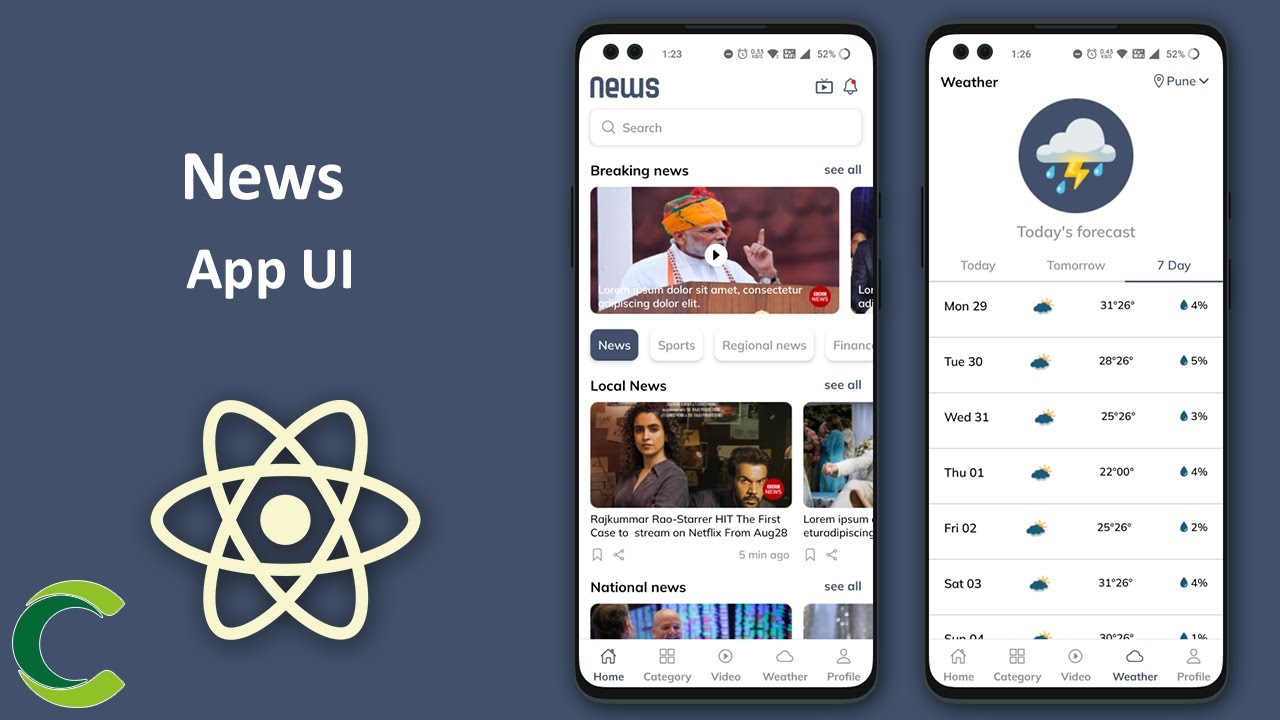 News App Template in React Native | Multi Language
