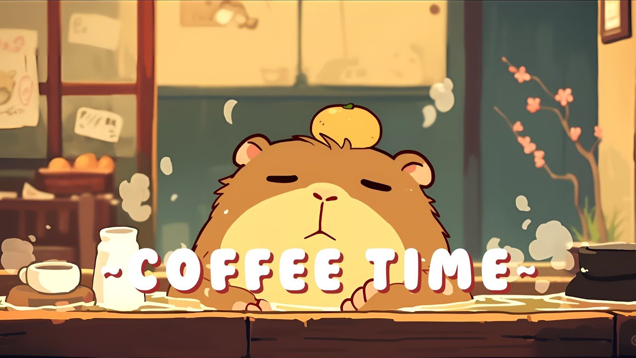 Capybara Lofi Music Station - Chill Beats to Help You Relax ~ Peaceful Moments ~ 🦫 ✨ 🌙 | Focus He...