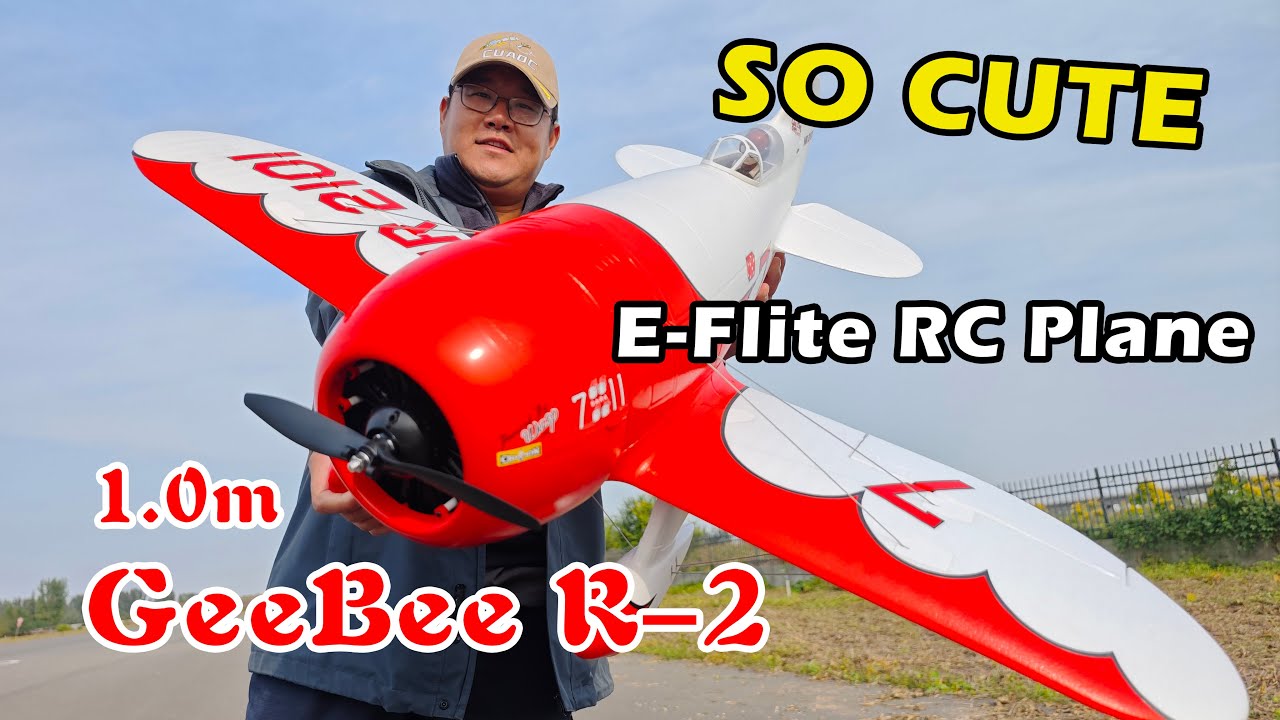 GeeBee R-2 RC PLANE! E-Flite 1.0m Scale Model Aircraft Review! 地平线模型新品吉比像真航模测评