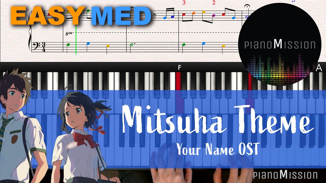 [Real Piano Tutorial] MITSUHA THEME_Your Name OST  (너의 이름은 | 君の名は) with Follow-Up Tutorial