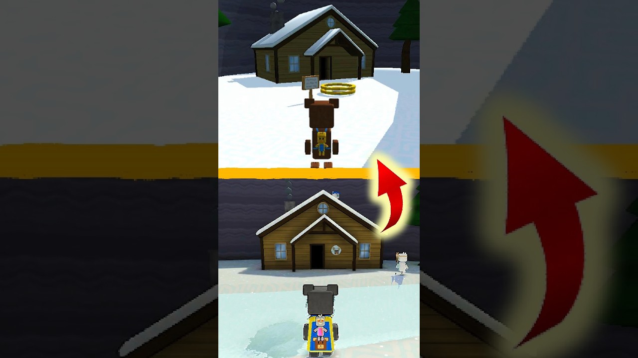 La primera casa del Valle de las Nieves en SBA 🤯 #shorts | Super bear adventure 😏