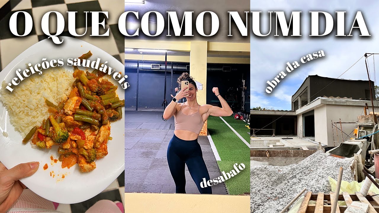 #VLOG - WHAT I EAT IN A DAY - O que comi durante um dia saudável, desabafo e obras da casa nova