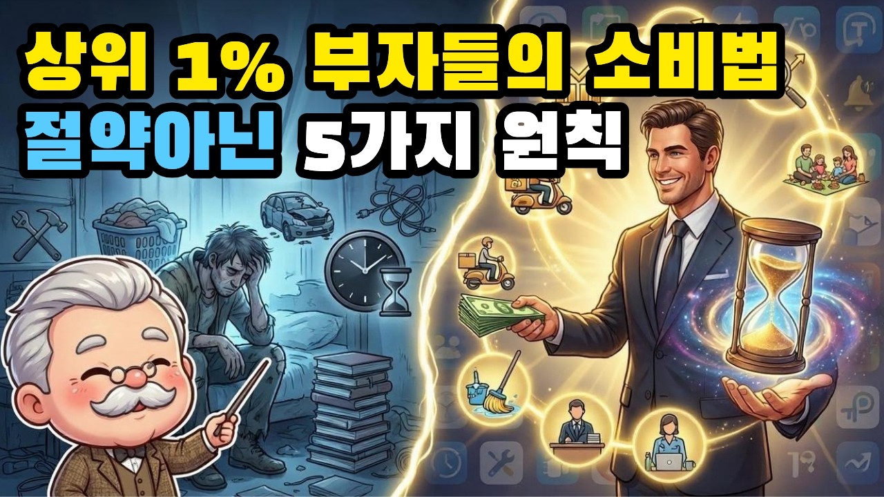 상위 1% 부자들이 절대 안 하는 5가지 소비 습관 (절약이 아닙니다)