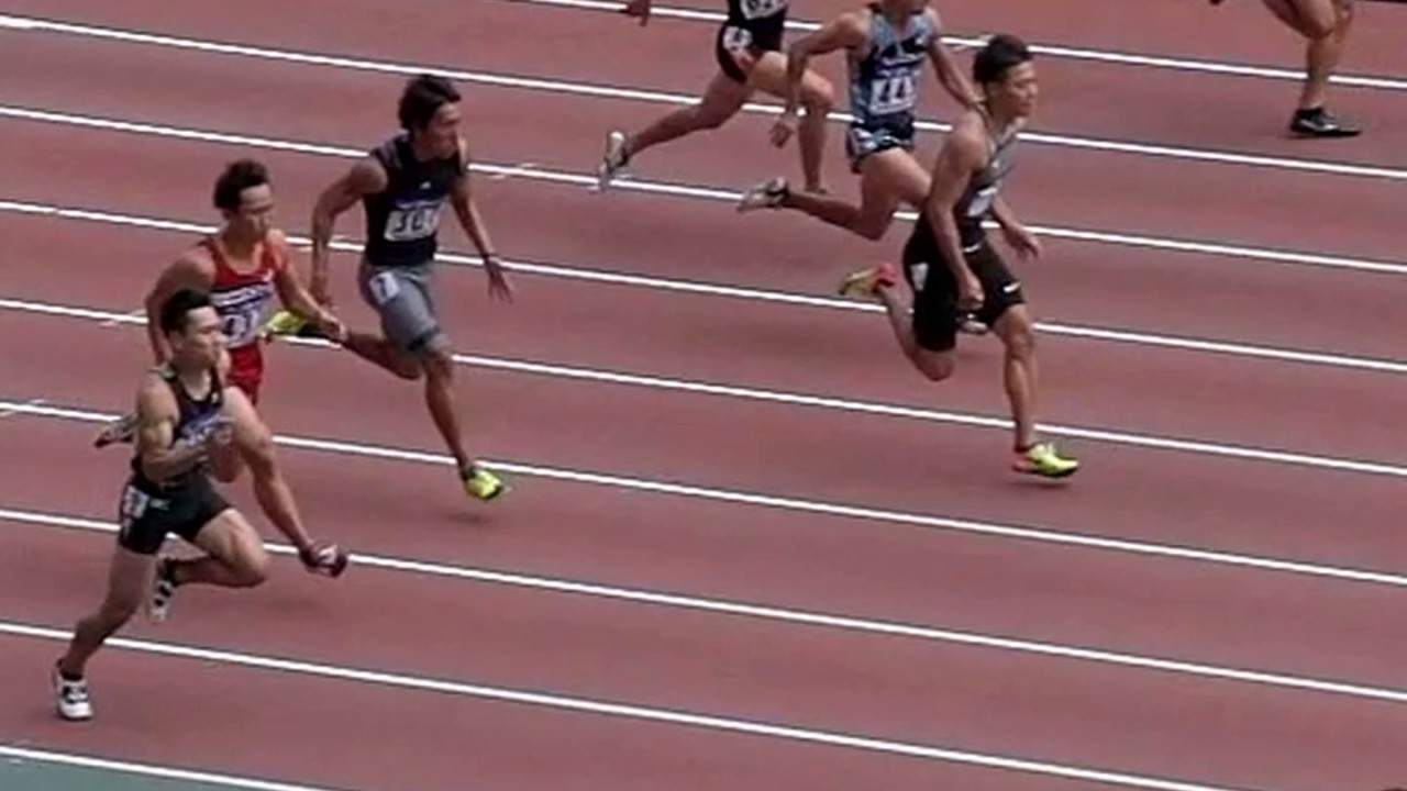 山縣亮太選手　100m走動作（スロー）2　　Ryota Yamagata