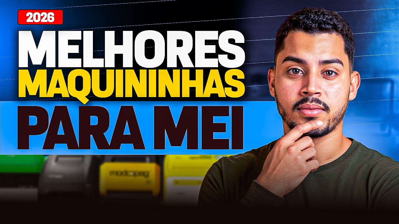 QUAL a MELHOR M&Aacute;QUINA de CART&Atilde;O para MEI em 2026? [TOP 5 com MENOR TAXA]