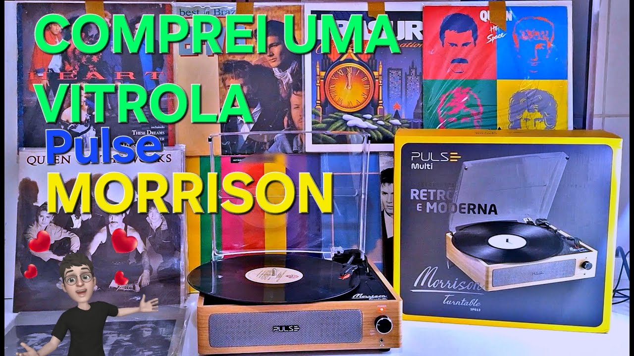 COMPREI UMA VITROLA RETRO  (PULSE - MORRISON)  #VITROLA #LP #COLEÇÃO #PULSEMORRISON