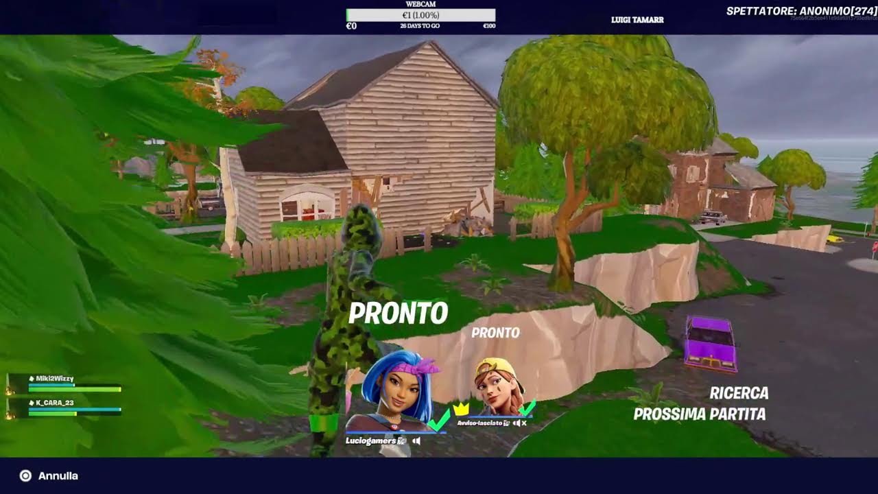 FORTNITE LIVE/GIOCHIAMO E CI DIVERTIAMO