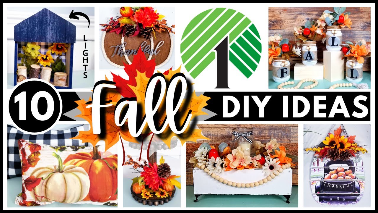 10 STUNNING DOLLAR TREE FALL DIYs You MUST Try in 2022! | FAVORITE Decor Crafts & Calendar Ideas!