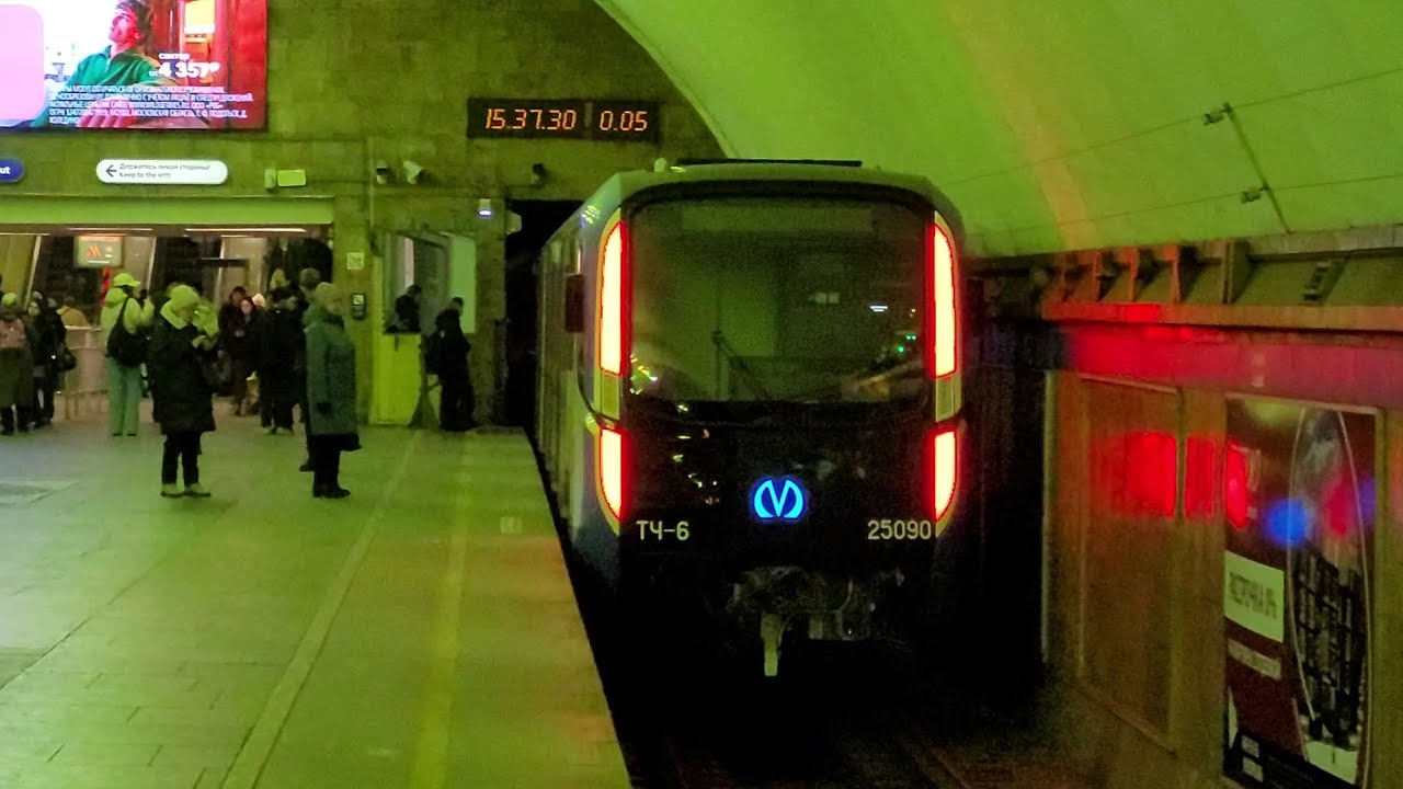 🔵Обкатка второго синего «Балтийца», на станции Озерки🚇