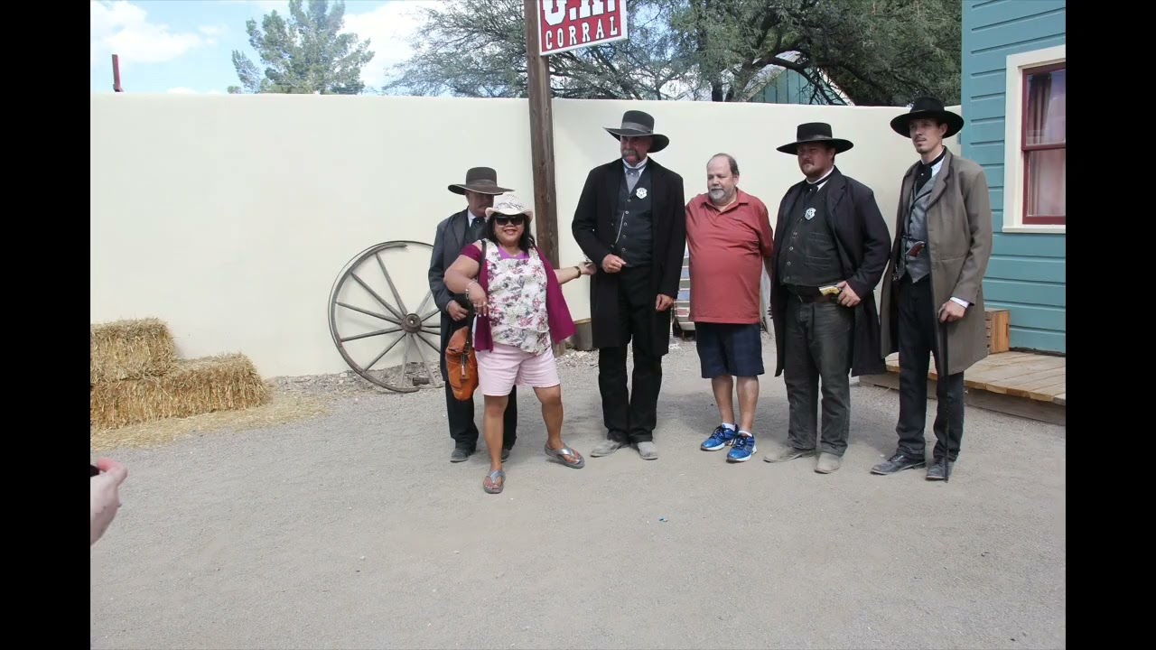 Mission church & O.K. Corral Gunfight in Arizona