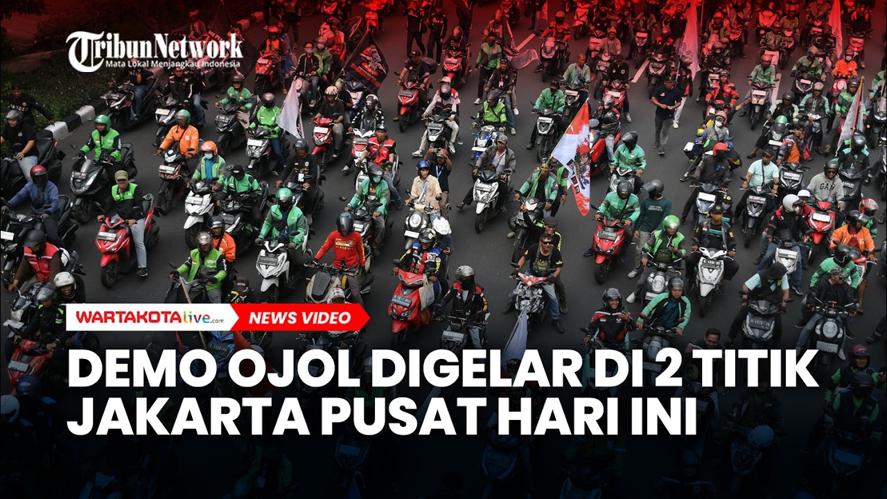 Demo Ojol Digelar di 2 Titik Jakarta Pusat Hari Ini, Ratusan Personel Gabungan Disiagakan