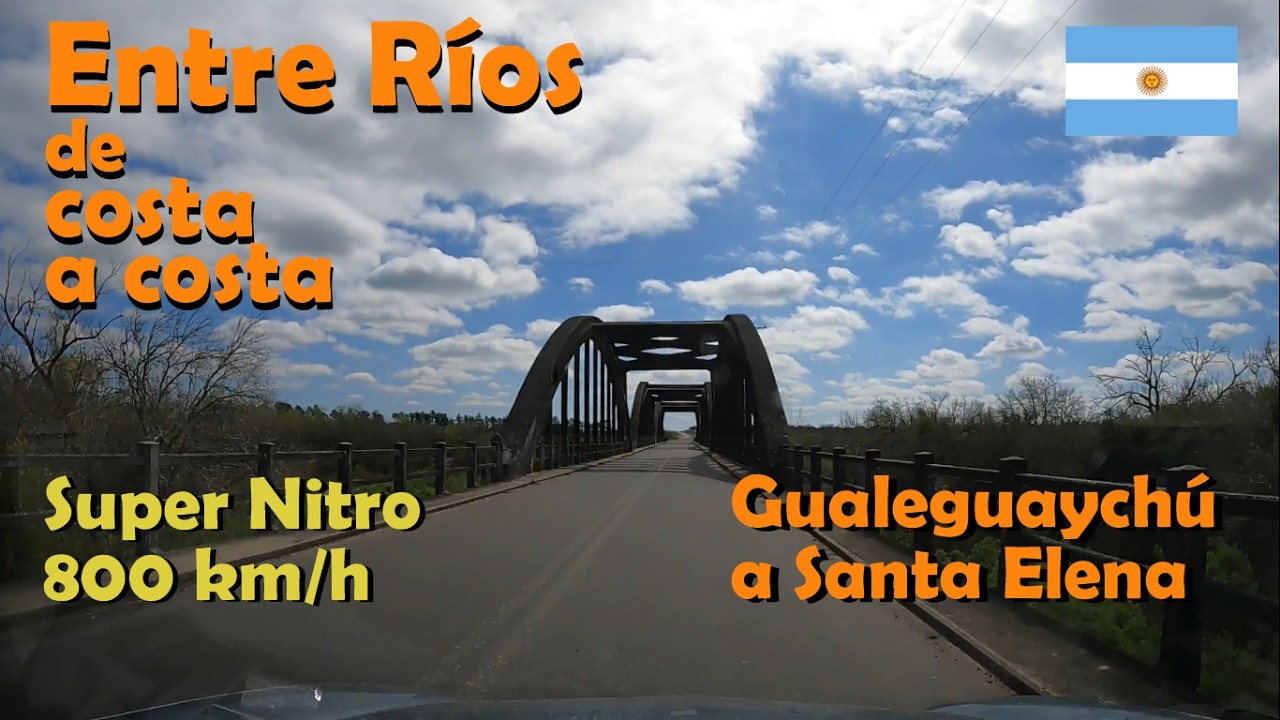 Entre Ríos - Costa a Costa - Gualeguaychú a Santa Elena, Villaguay - Driving Argentina