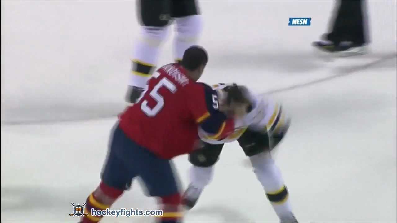 Daniel Paille vs Ed Jovanovski Jan 16, 2012