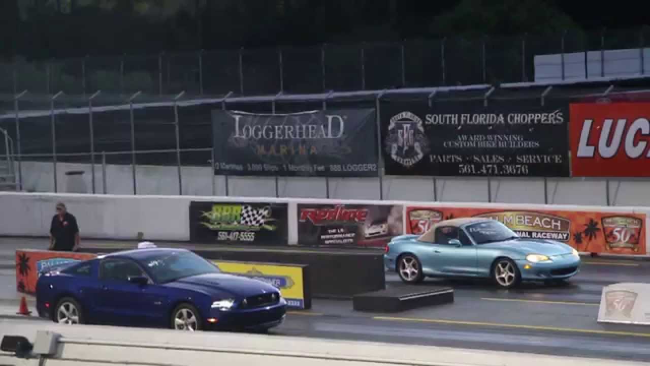 2013 Ford Mustang GT 5.0 vs NB Mazda Miata | 1/4 mile