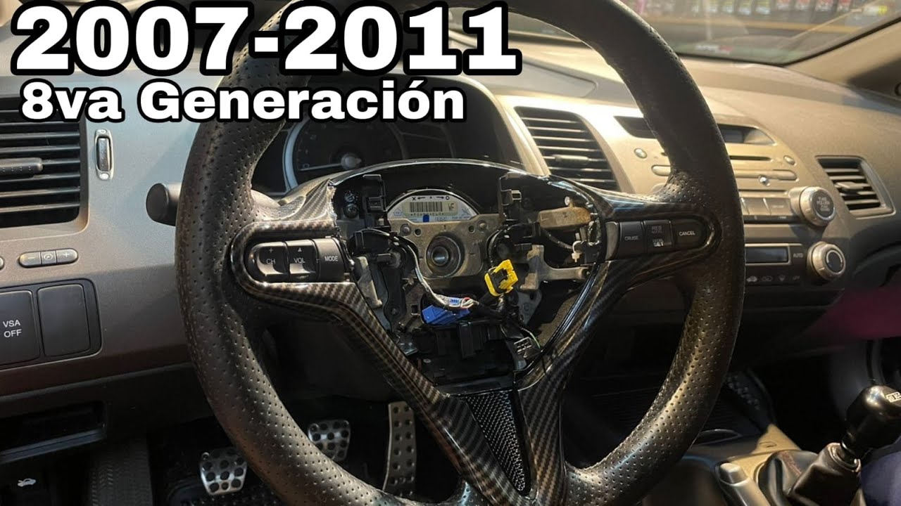 Como sacar volante Honda Civic 2007 - 2011