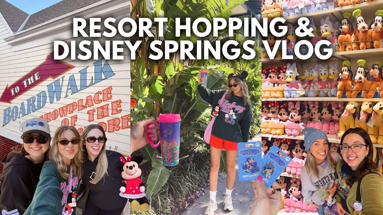 DISNEY WORLD VLOG✨Disney Springs, meeting YouTube friends,  RunDisney, Shopping, Flying Fish